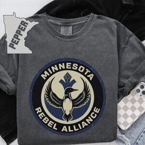 Minnesota Rebel Alliance Political MN Loon Protest Graphic Comfort Colors Tee
